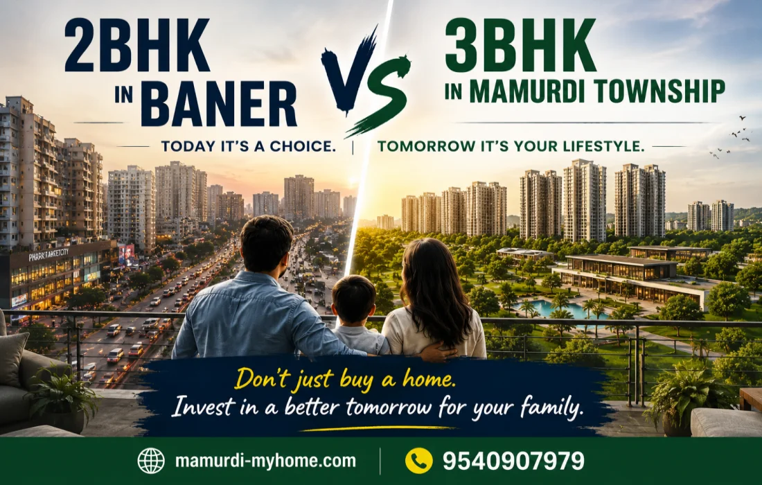 2 bhk in Baner OR 3 bhk in Mamurdi